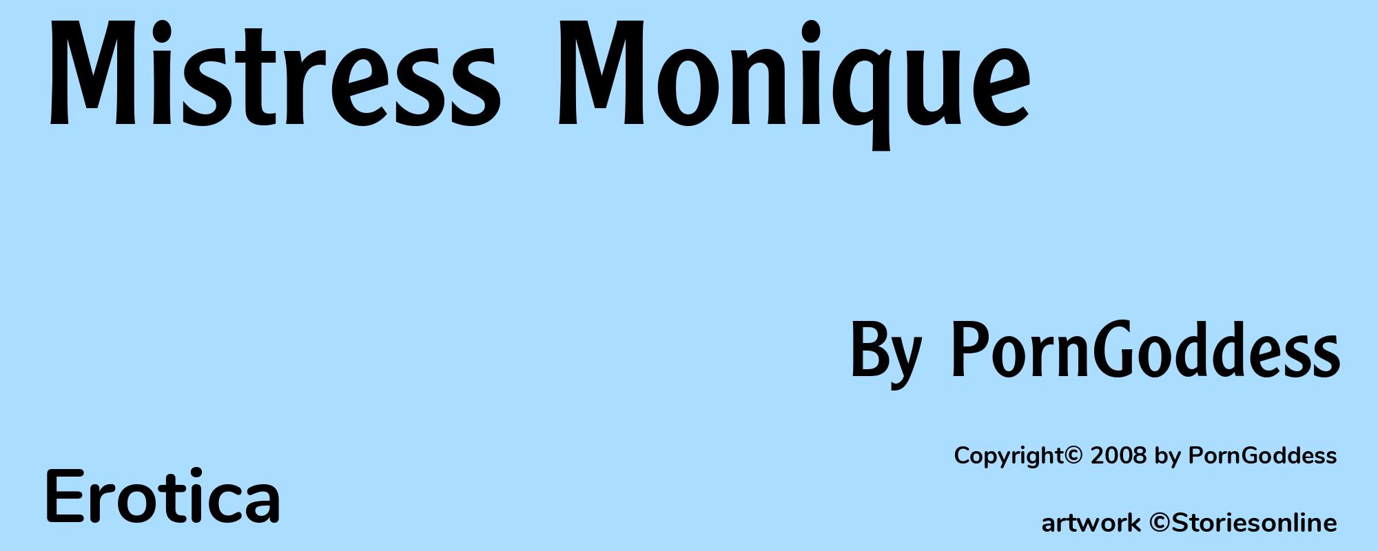 Mistress Monique - Cover