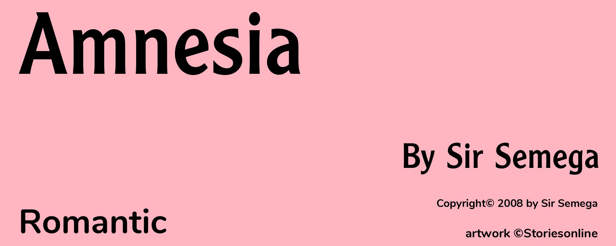 Amnesia - Cover