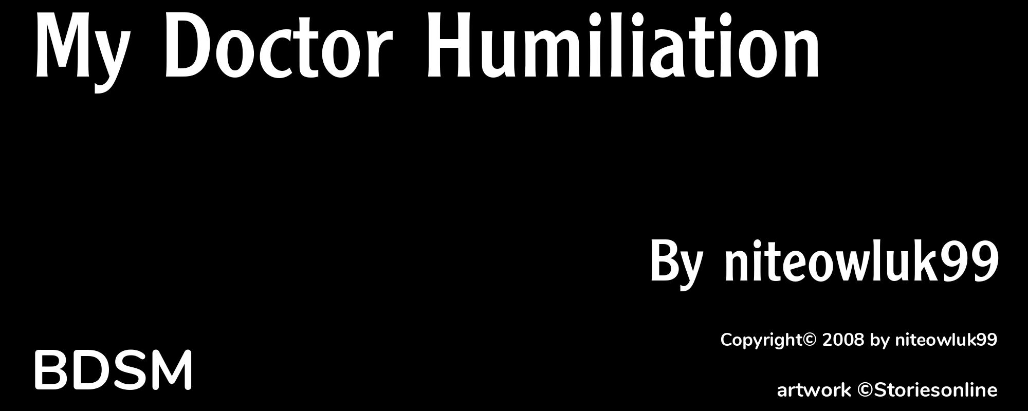 My Doctor Humiliation - Cover