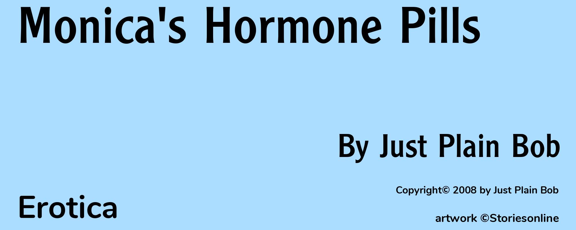 Monica's Hormone Pills - Cover