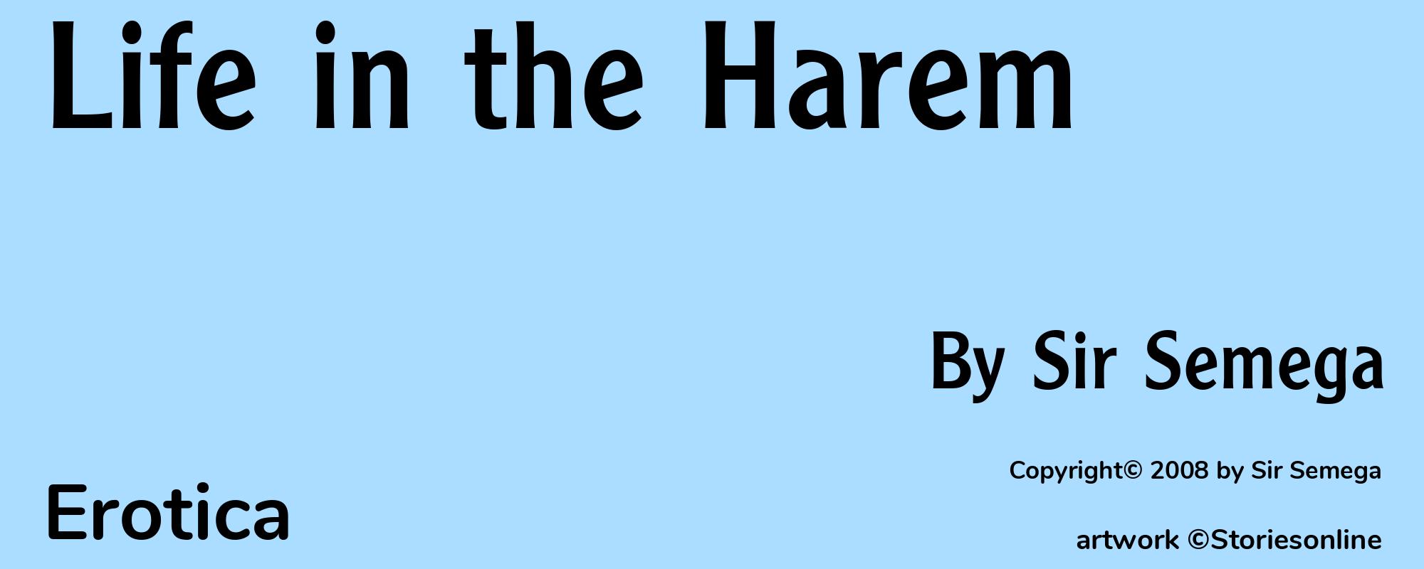 Life in the Harem - Cover