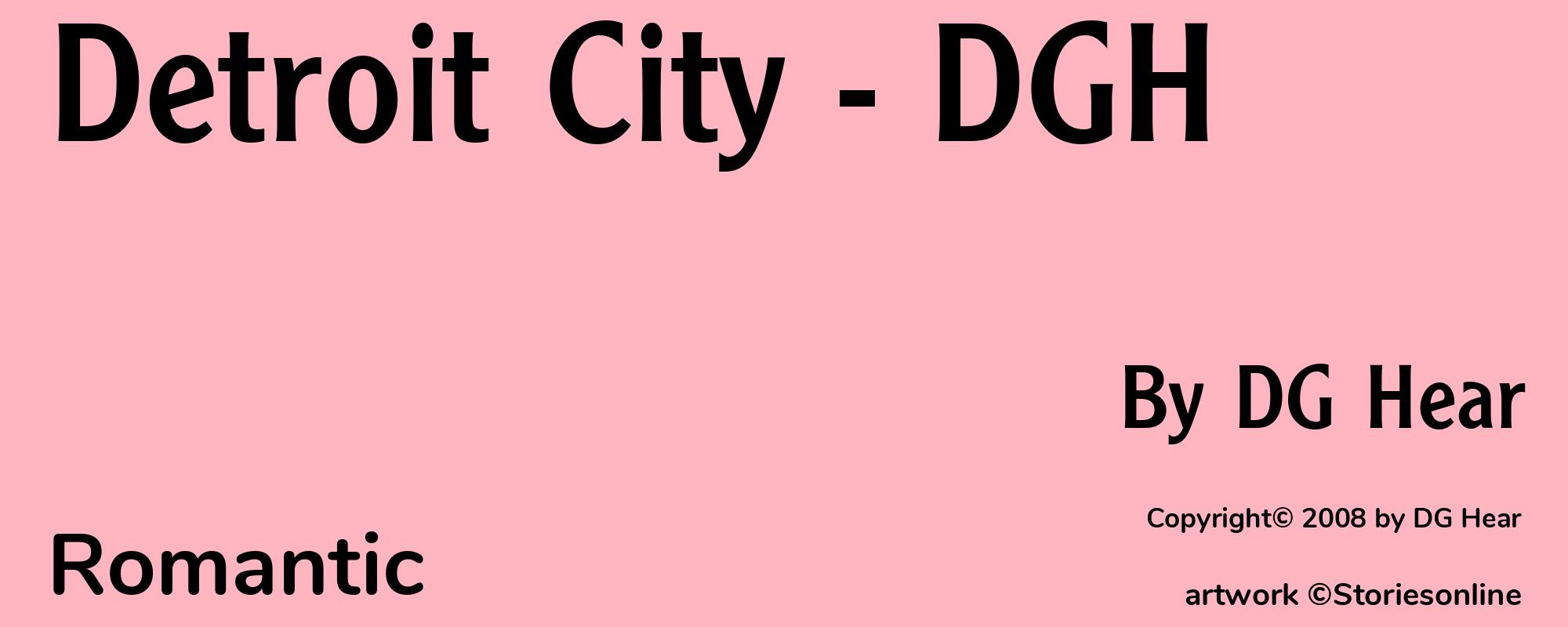 Detroit City - DGH - Cover