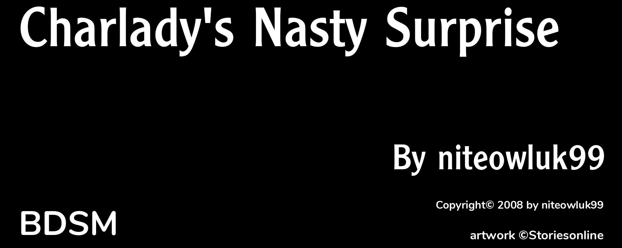 Charlady's Nasty Surprise - Cover