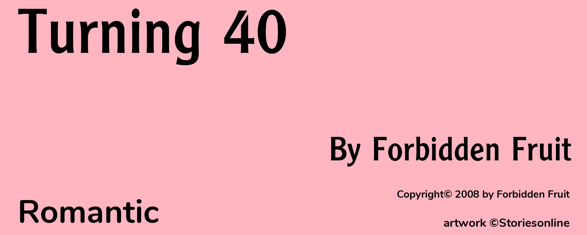 Turning 40 - Cover