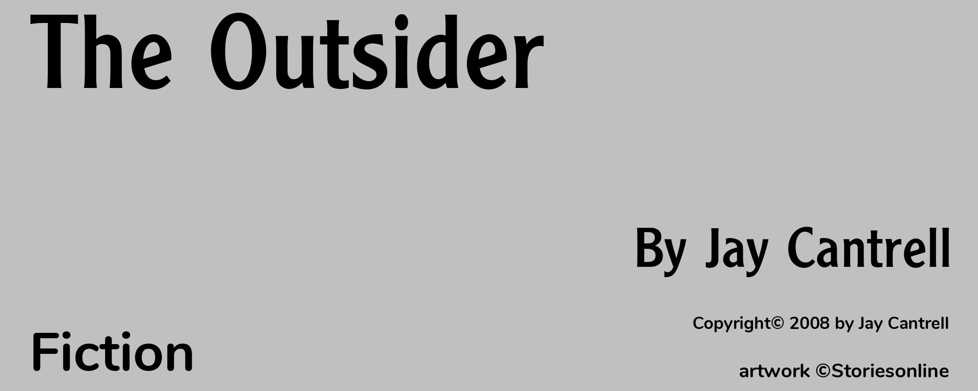The Outsider - Cover