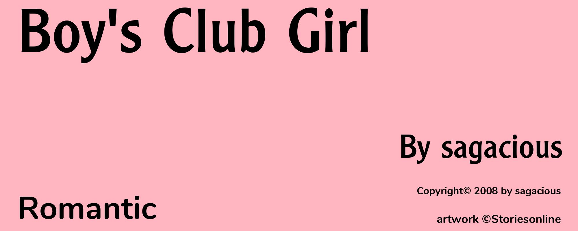 Boy's Club Girl - Cover