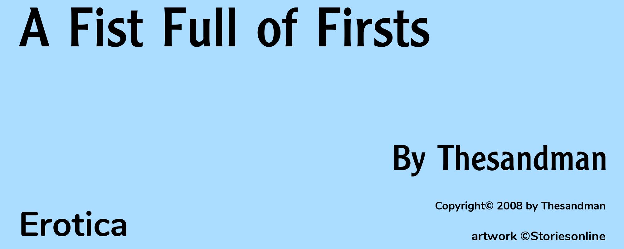 A Fist Full of Firsts - Cover