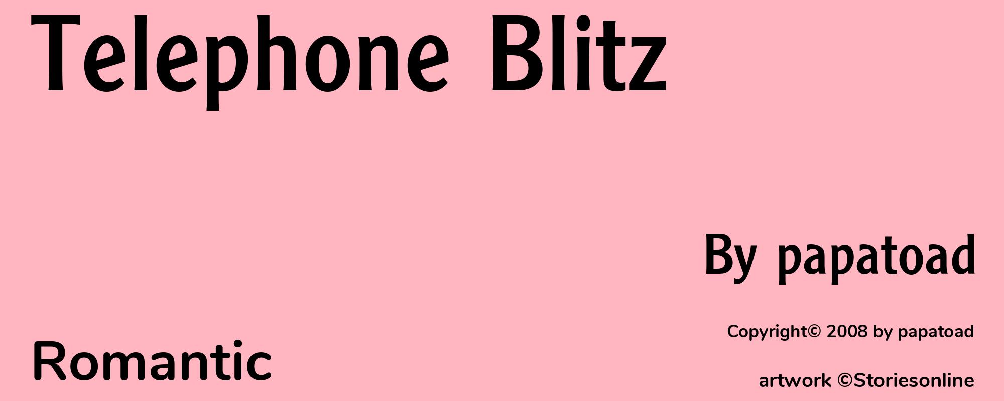 Telephone Blitz - Cover