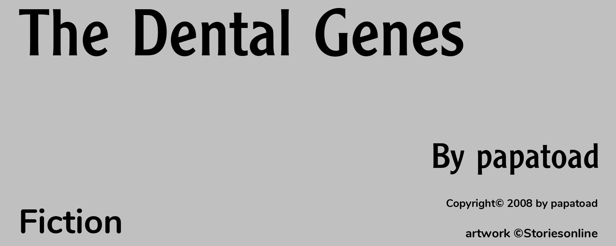 The Dental Genes - Cover