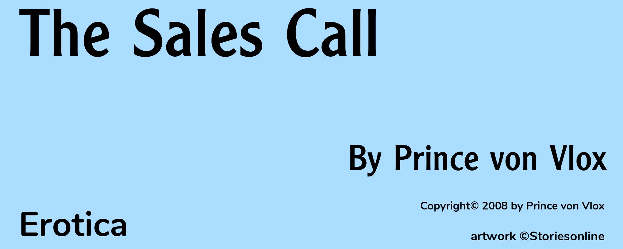 The Sales Call - Cover