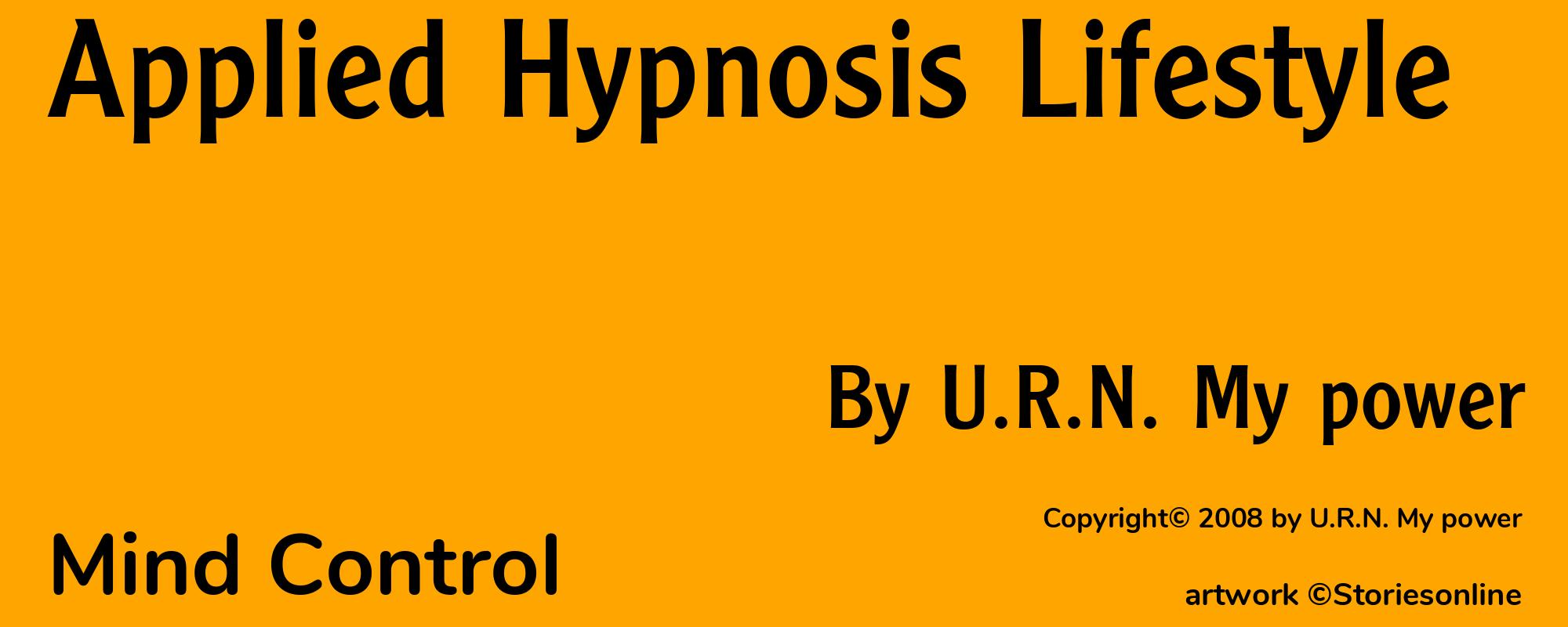 Applied Hypnosis Lifestyle - Cover