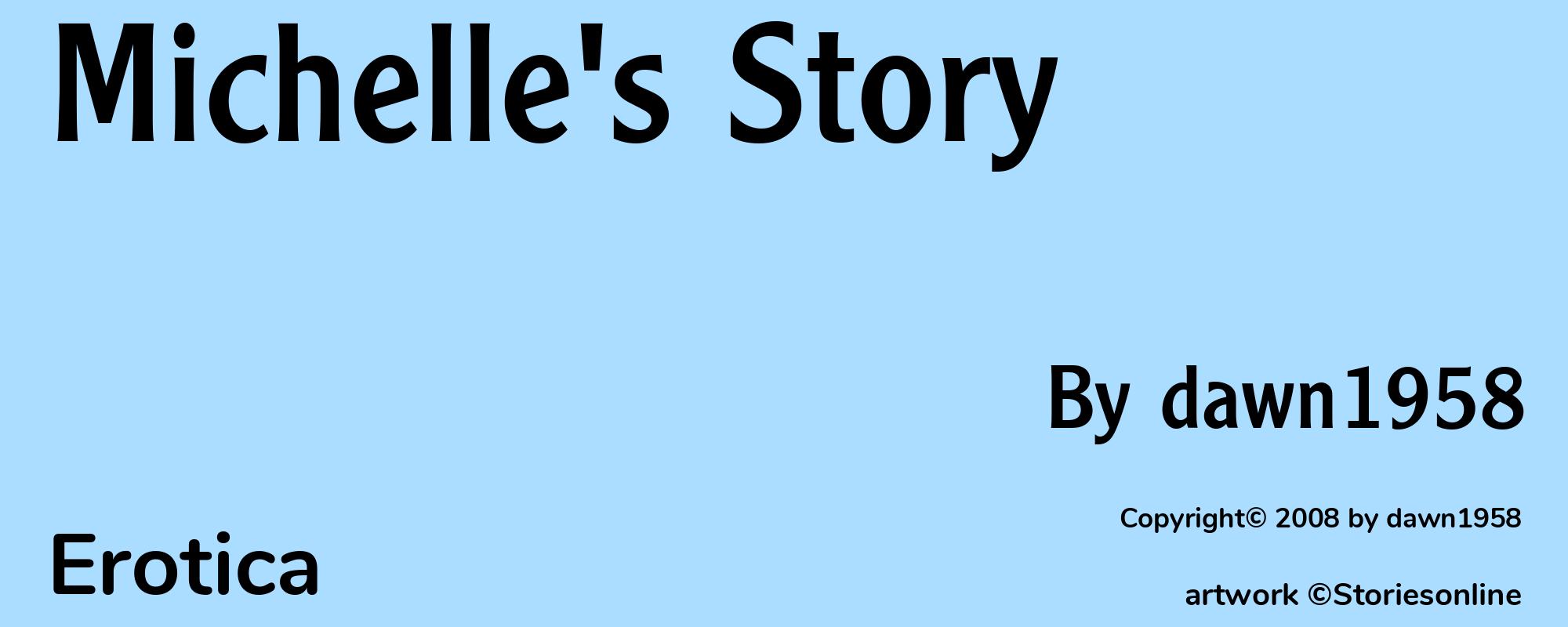 Michelle's Story - Cover