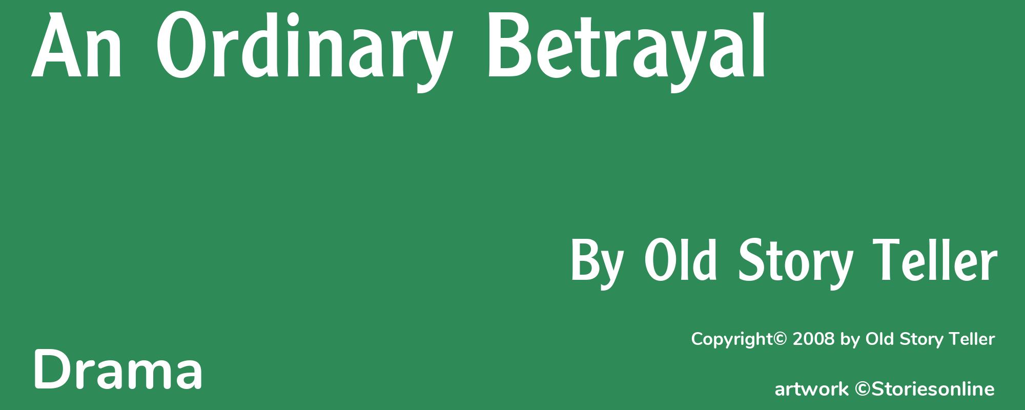 An Ordinary Betrayal - Cover