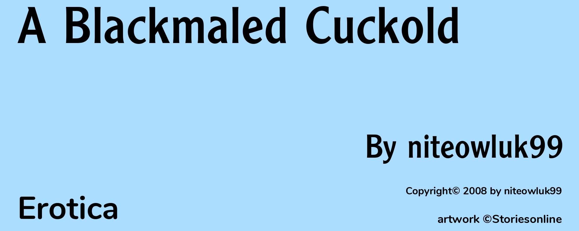 A Blackmaled Cuckold - Cover