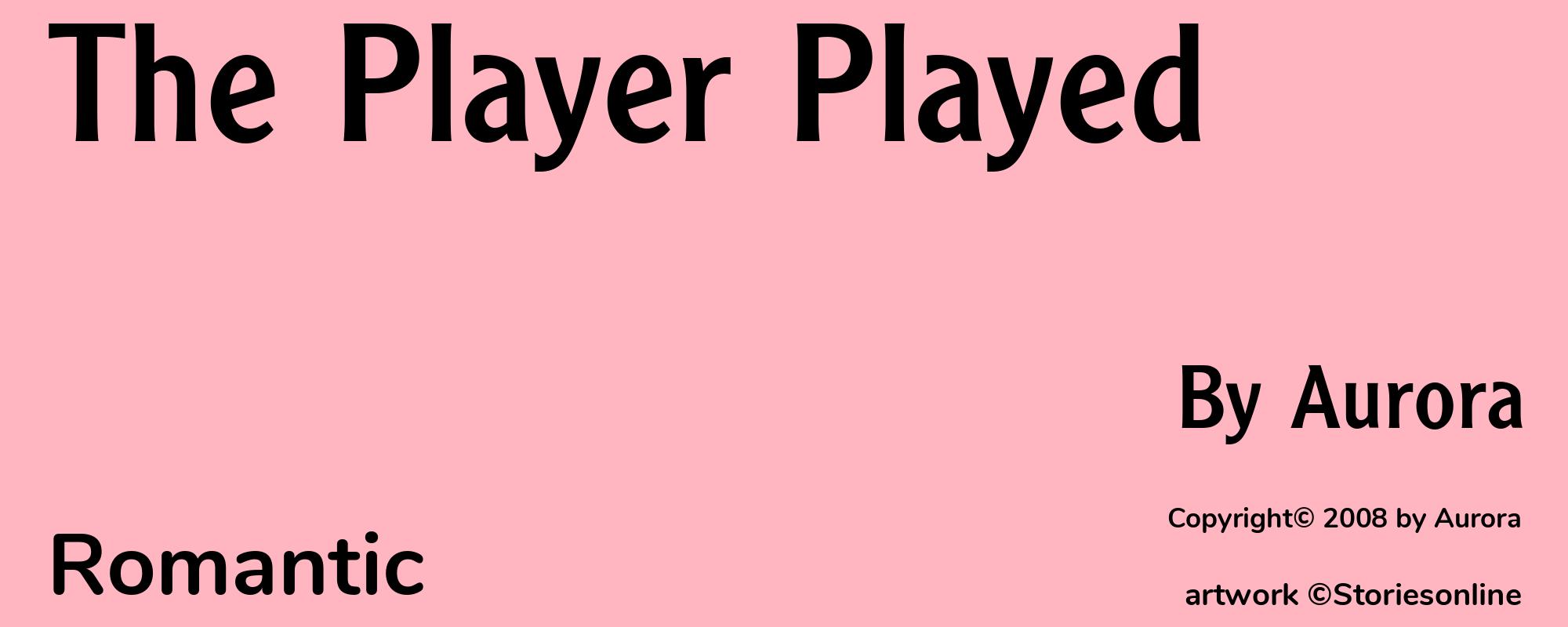 The Player Played - Cover