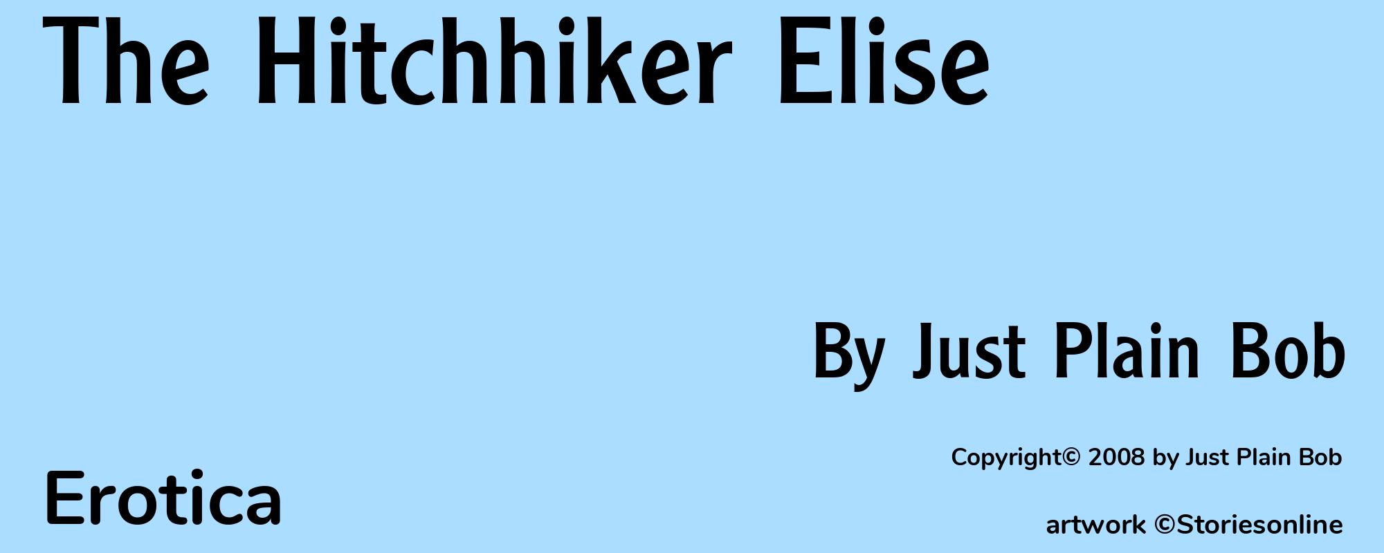 The Hitchhiker Elise - Cover