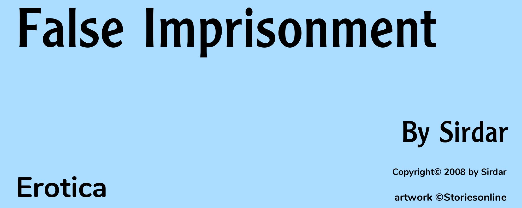 False Imprisonment - Cover