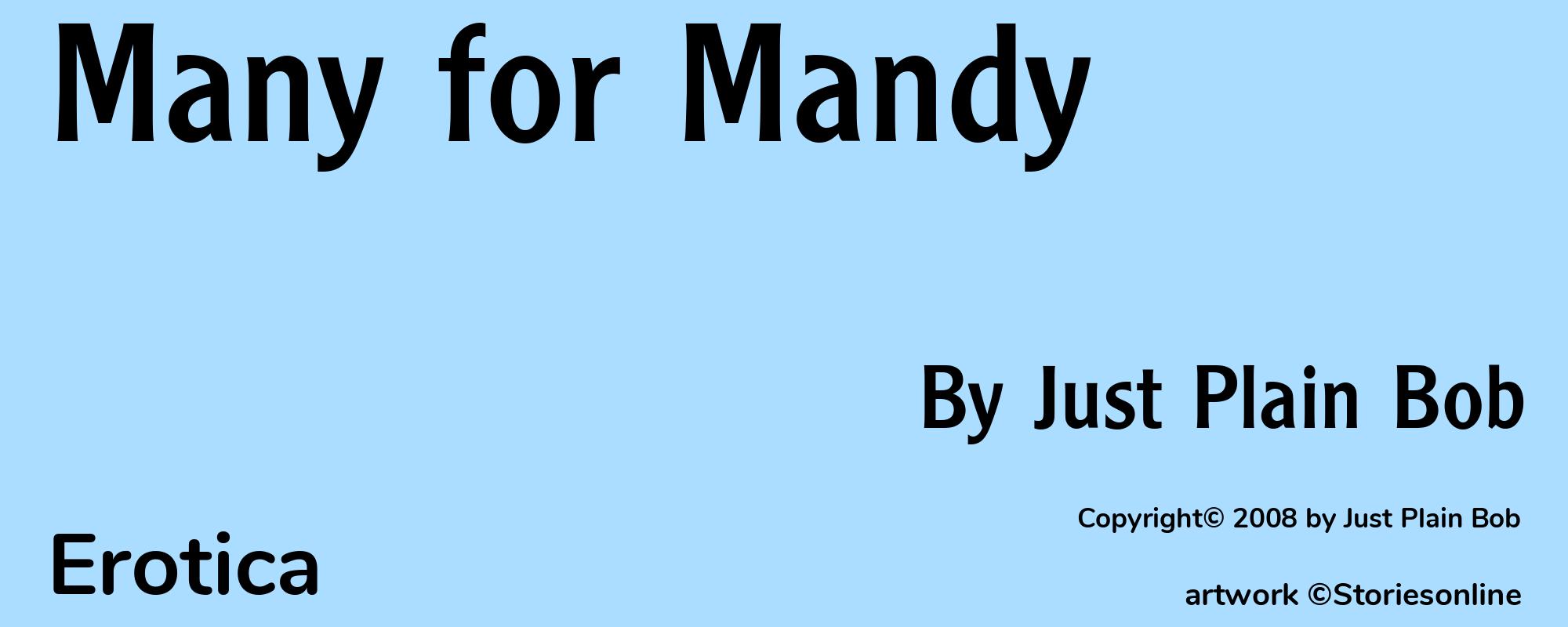 Many for Mandy - Cover
