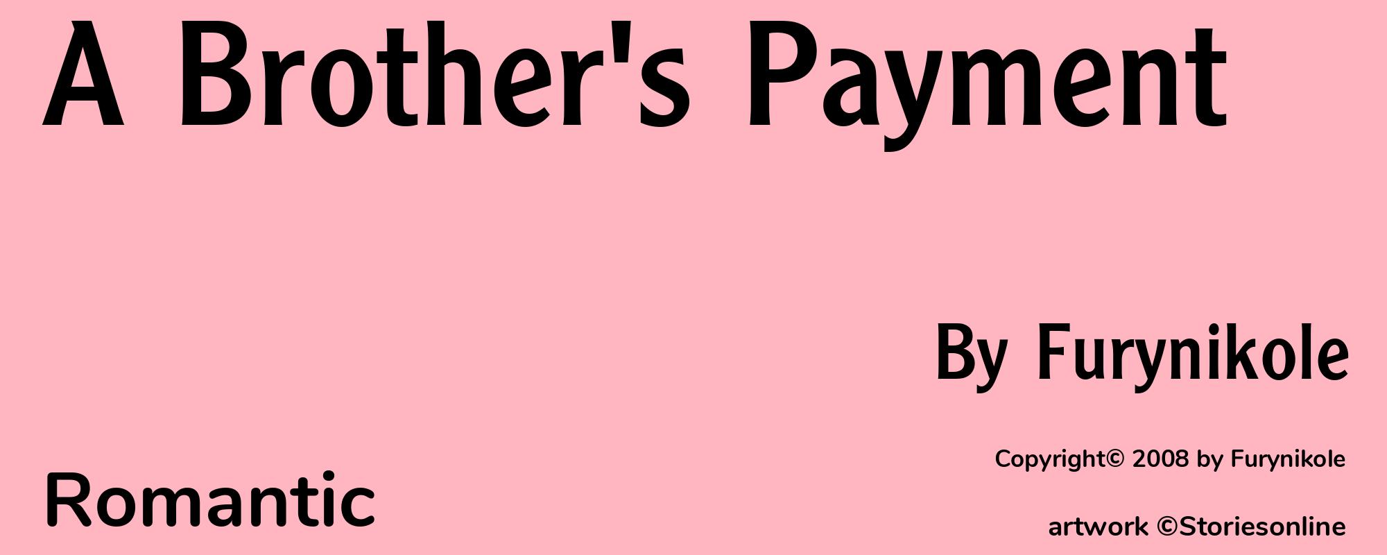 A Brother's Payment - Cover