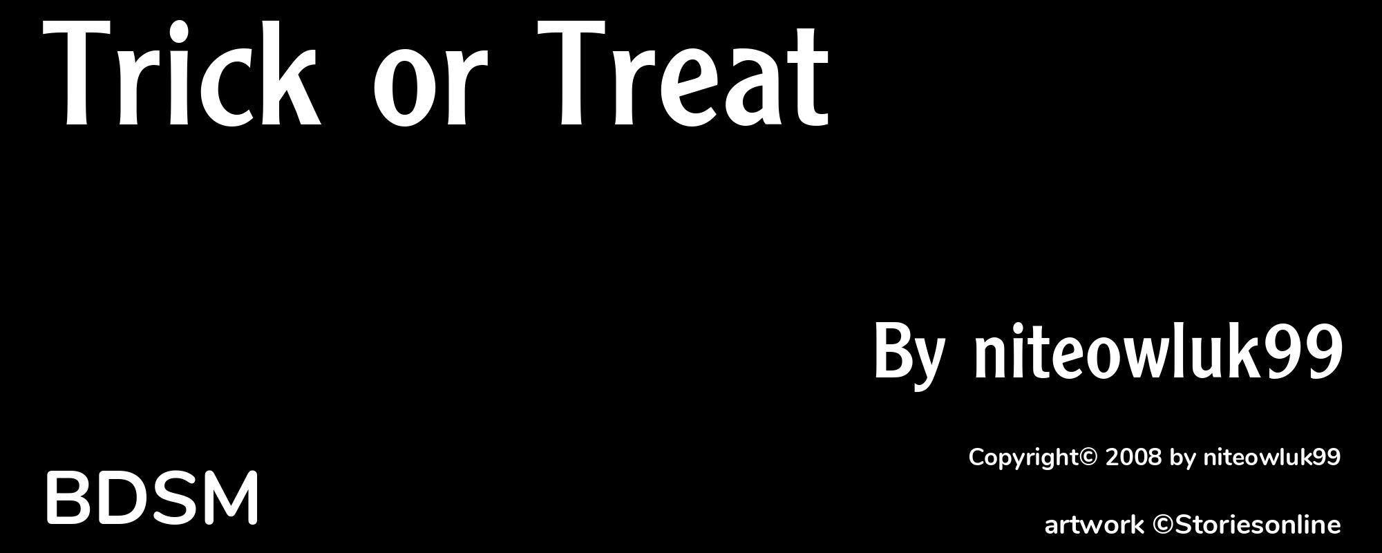 Trick or Treat - Cover