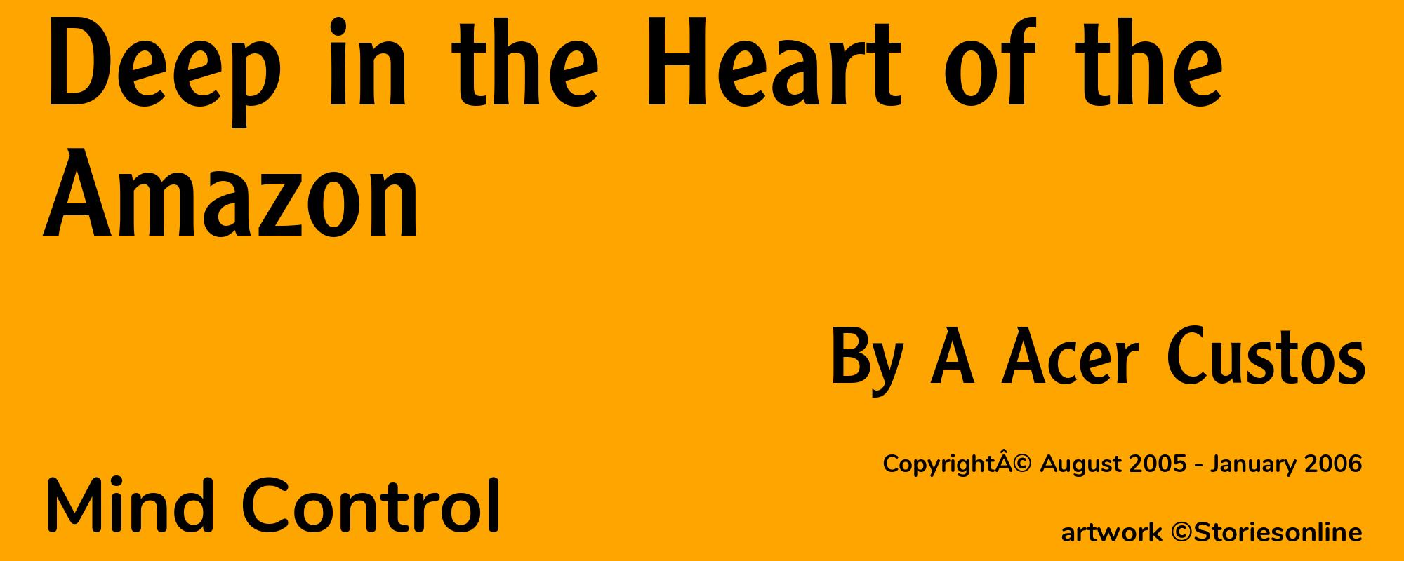 Deep in the Heart of the Amazon - Cover