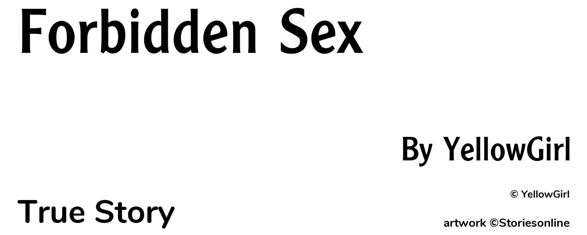 Forbidden Sex - Cover