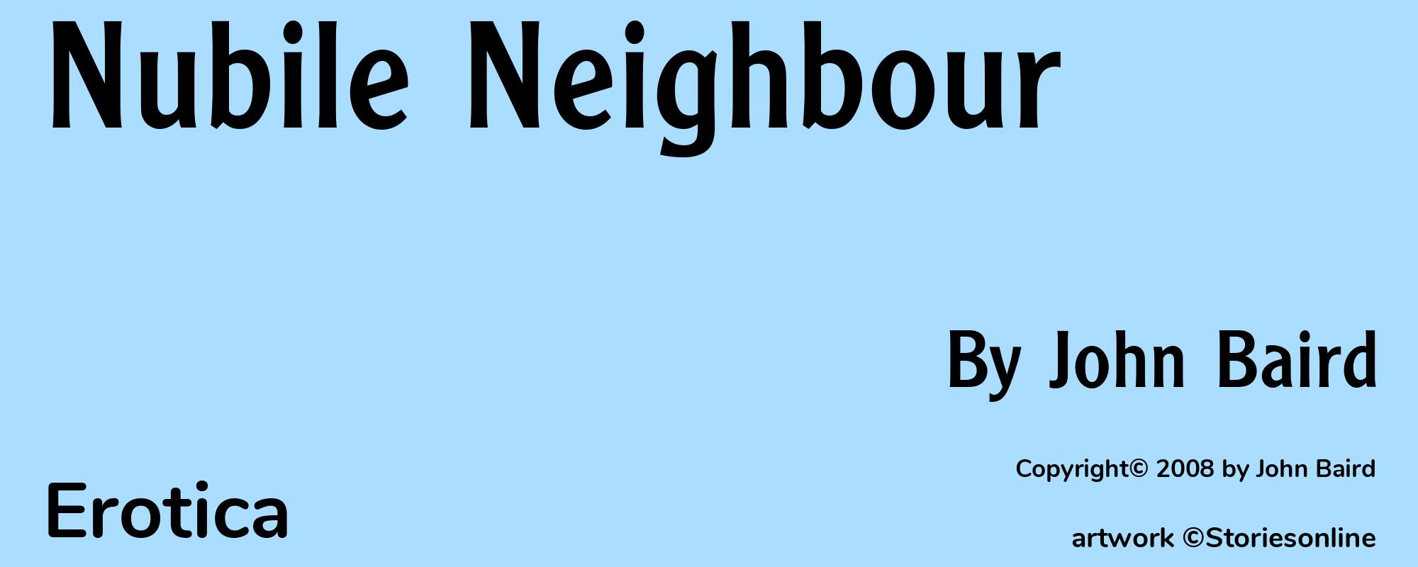 Nubile Neighbour - Cover