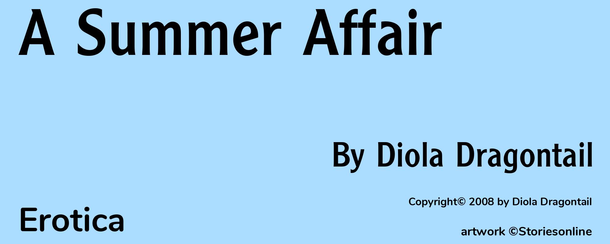 A Summer Affair - Cover