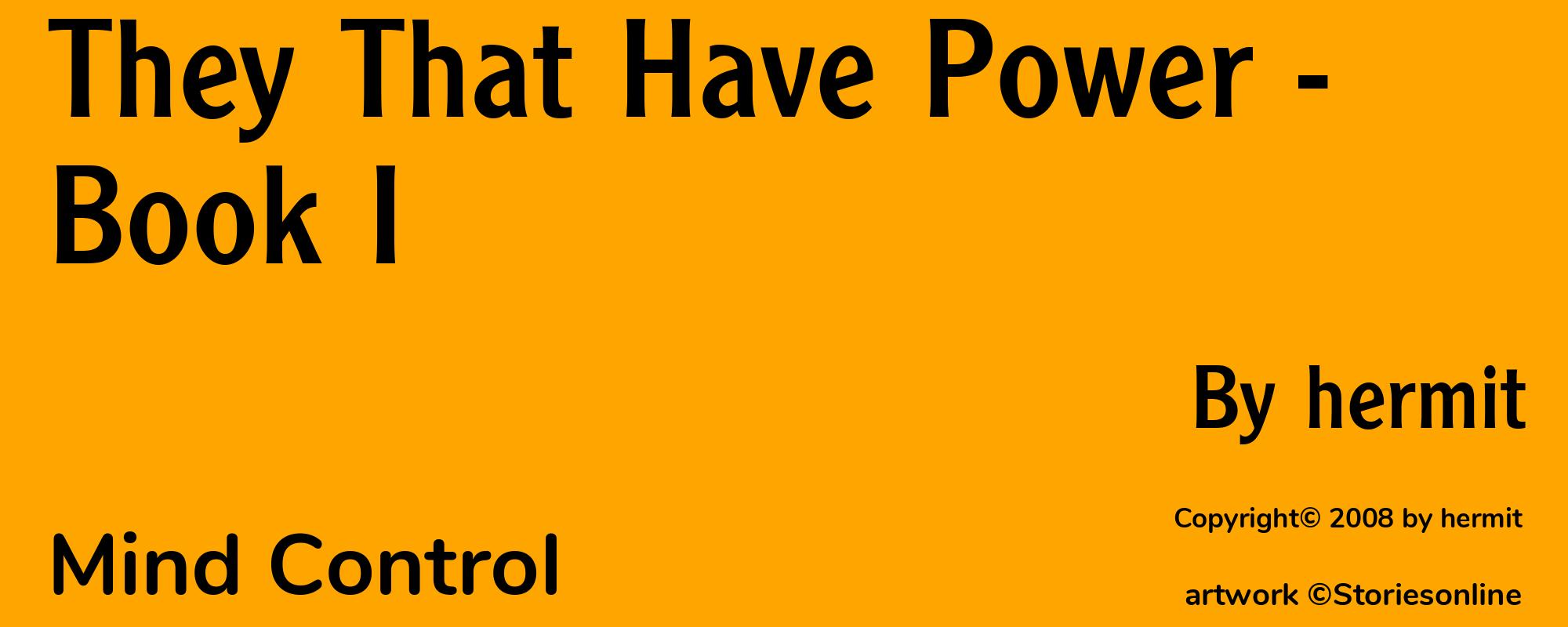 They That Have Power - Book I - Cover