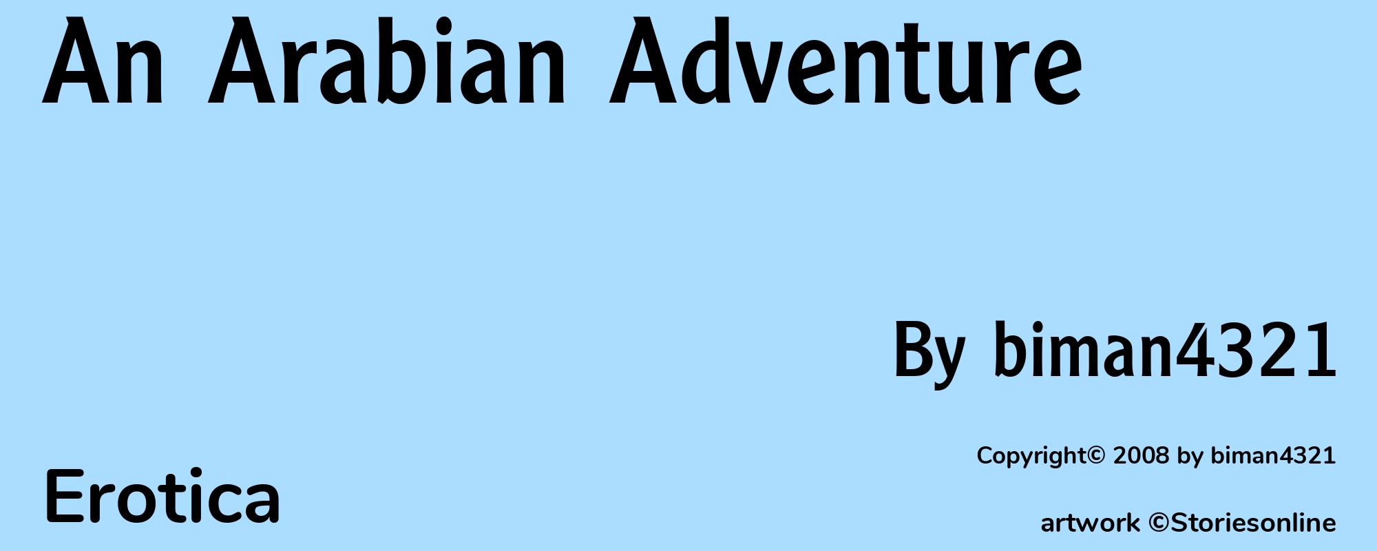 An Arabian Adventure - Cover