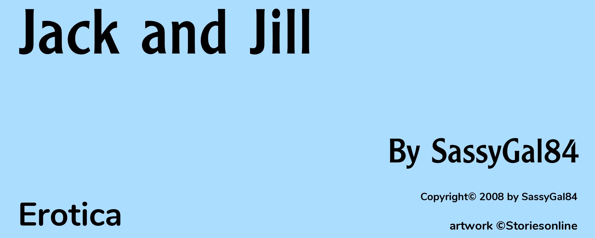 Jack and Jill - Cover