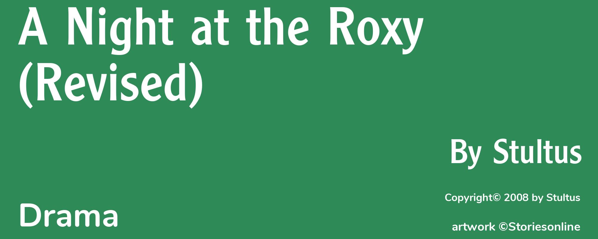 A Night at the Roxy (Revised) - Cover