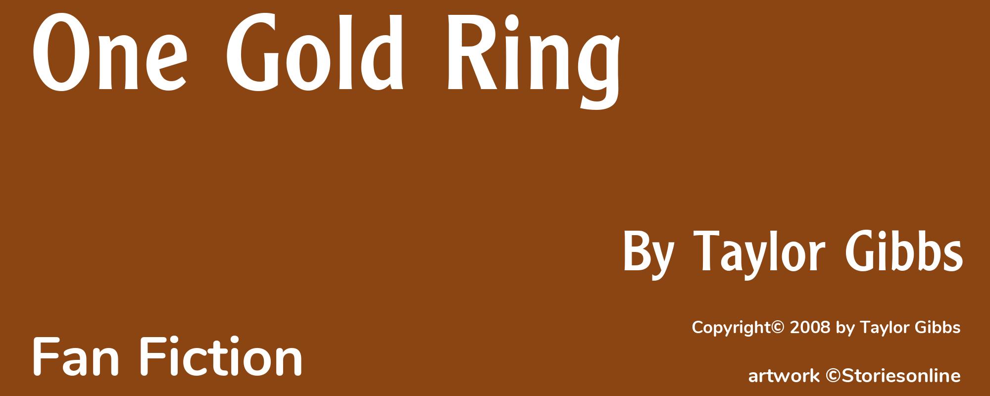 One Gold Ring - Cover