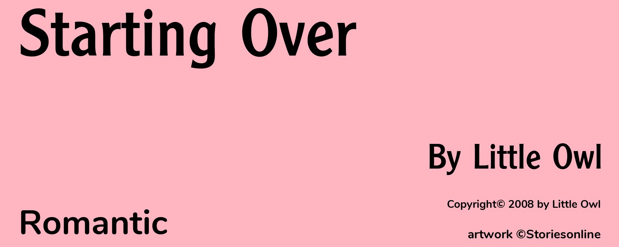 Starting Over - Cover