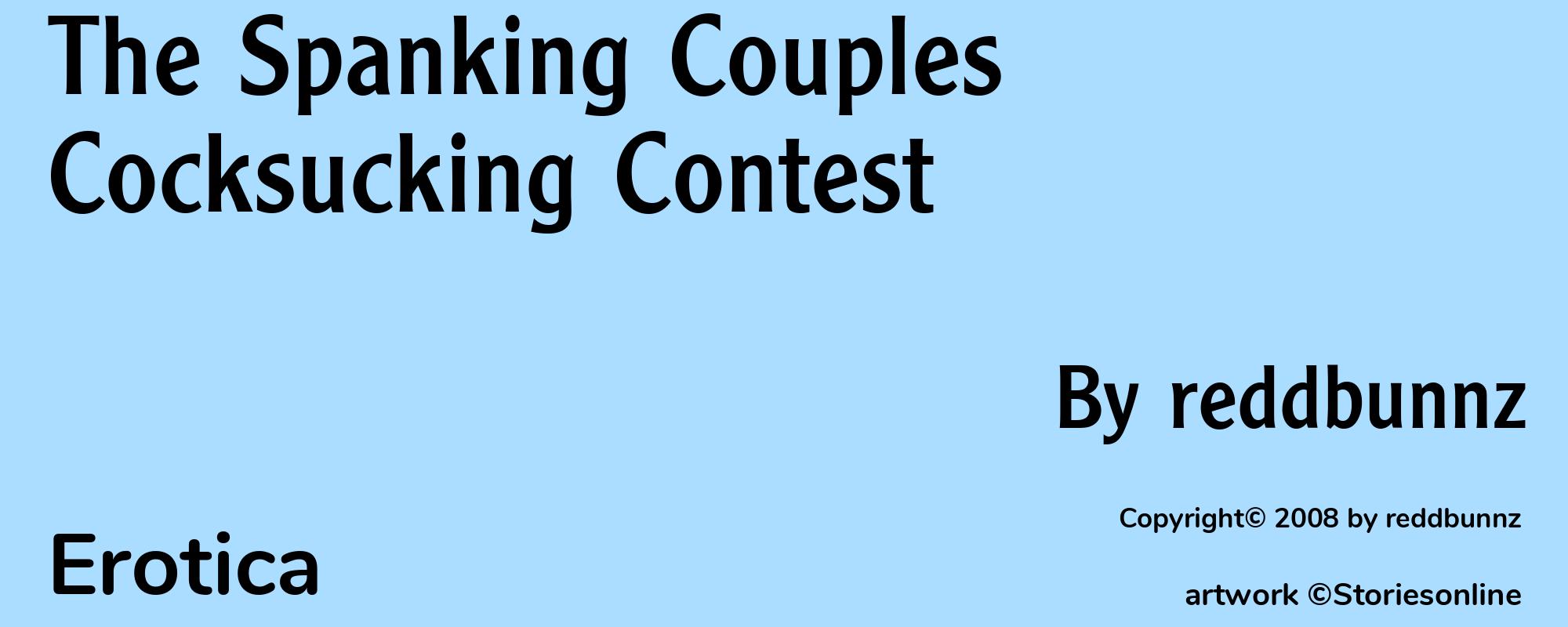 The Spanking Couples Cocksucking Contest - Cover