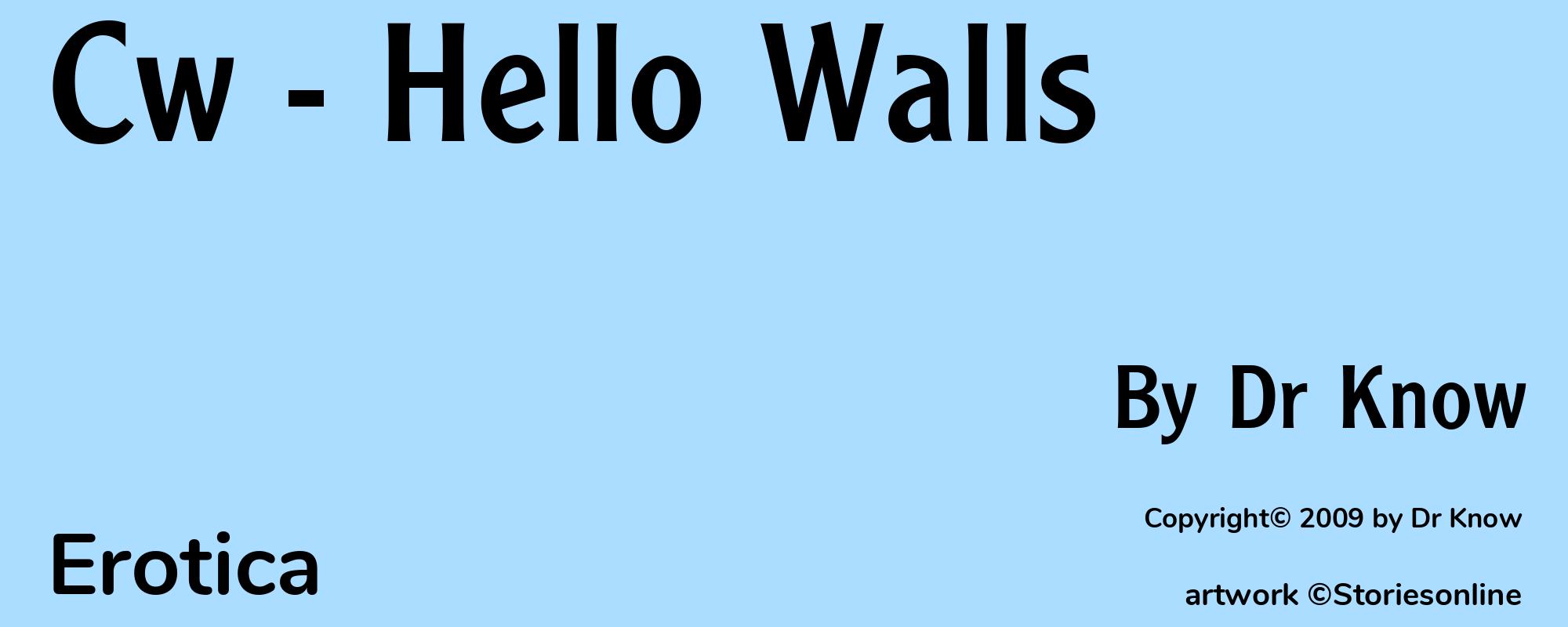 Cw - Hello Walls - Cover