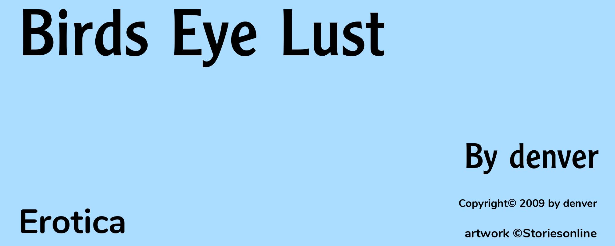 Birds Eye Lust - Cover