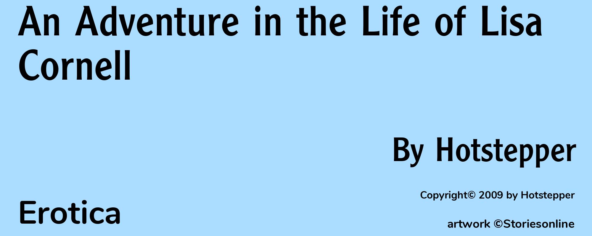 An Adventure in the Life of Lisa Cornell - Cover