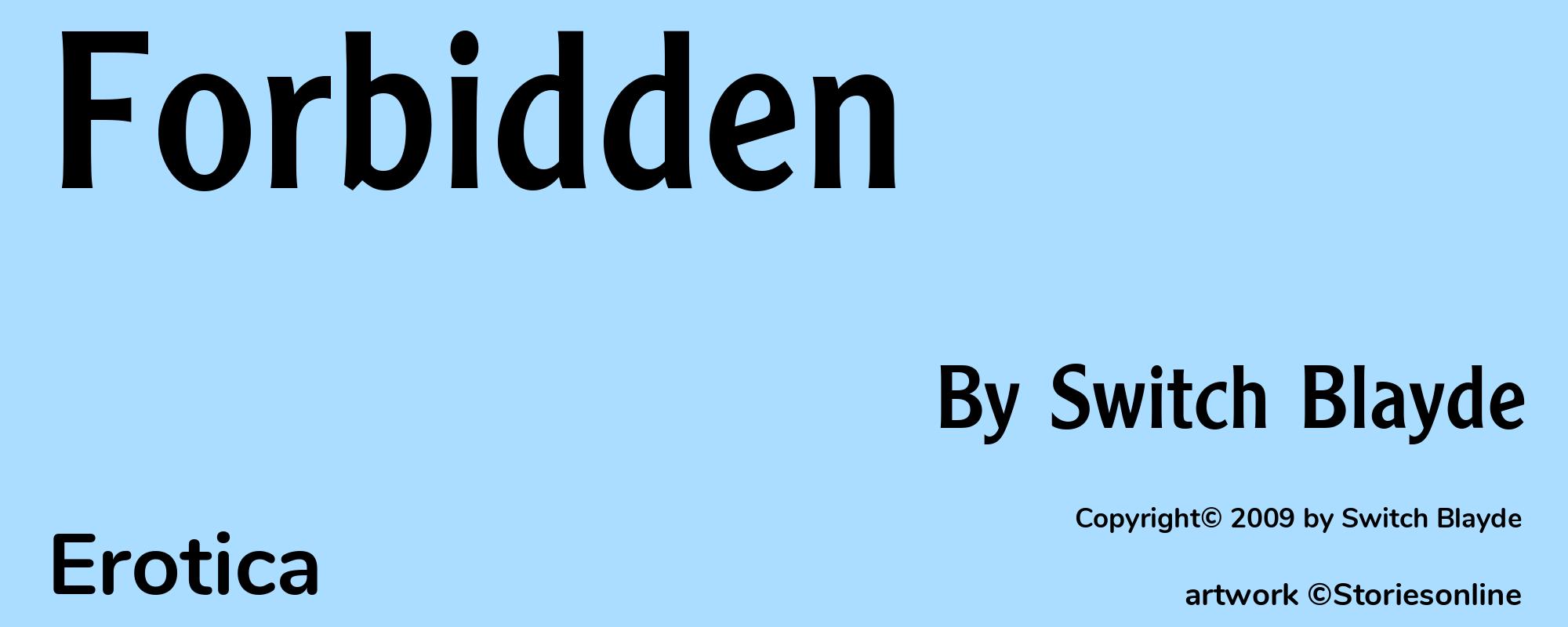 Forbidden - Cover