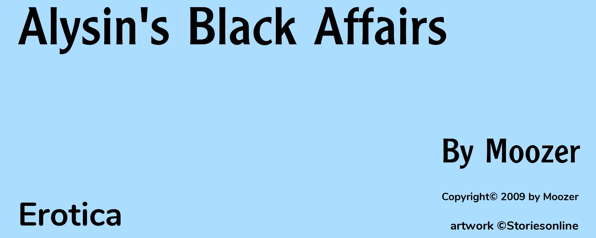 Alysin's Black Affairs - Cover