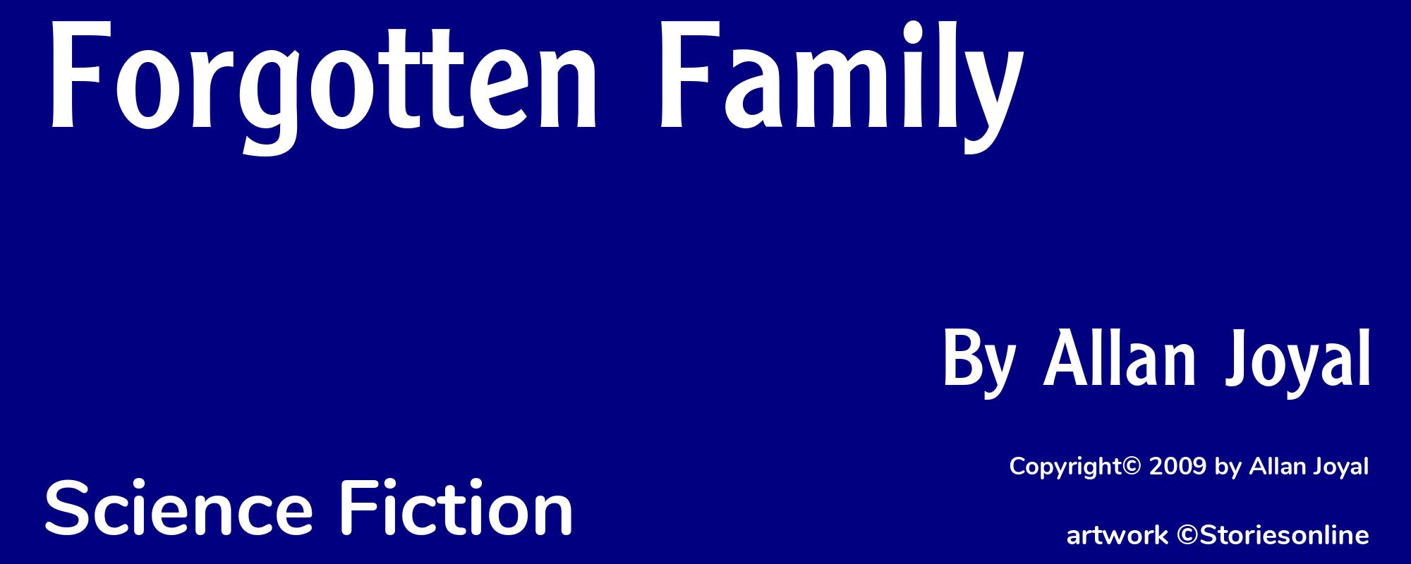 Forgotten Family - Cover