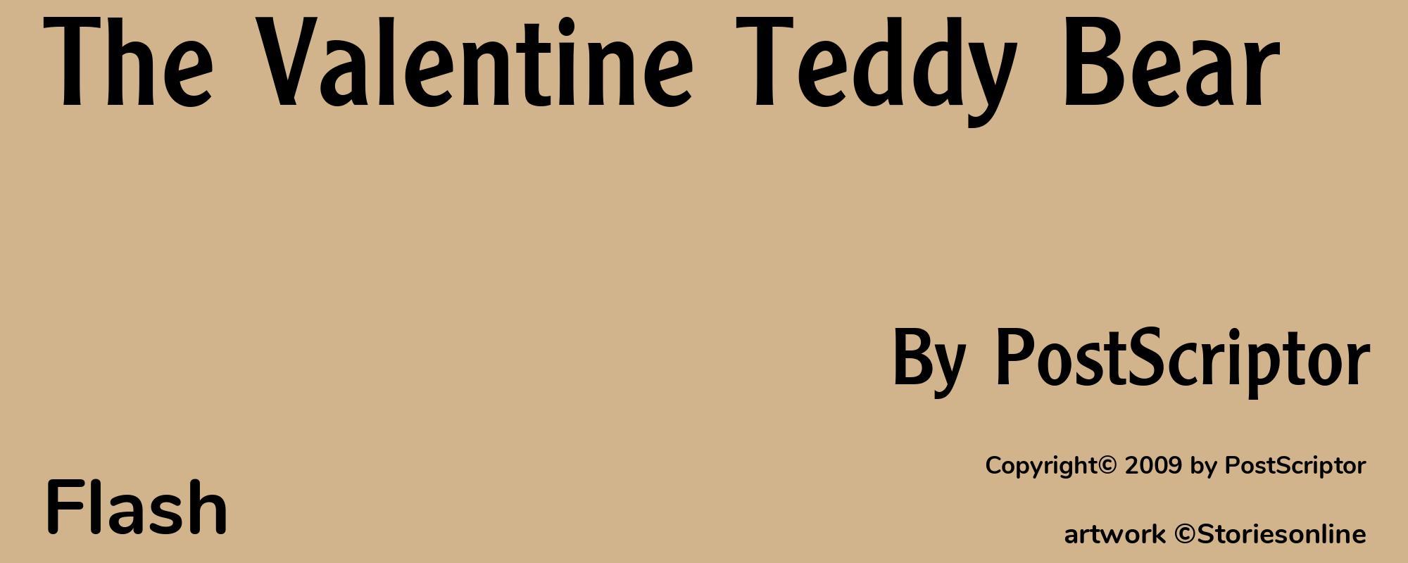 The Valentine Teddy Bear - Cover