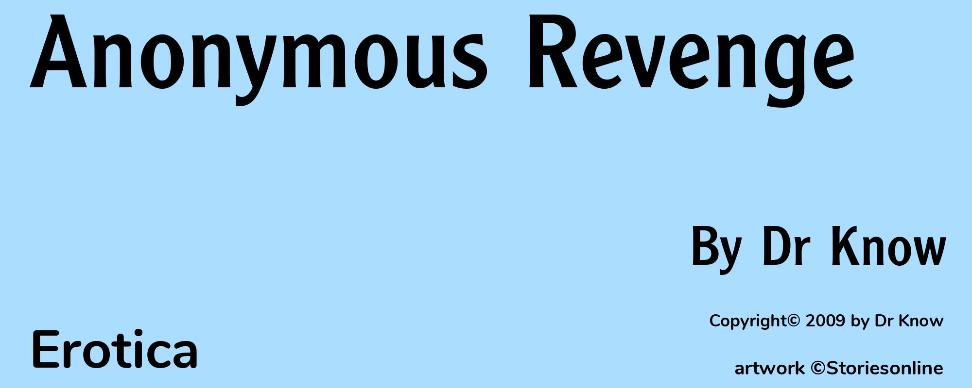 Anonymous Revenge - Cover