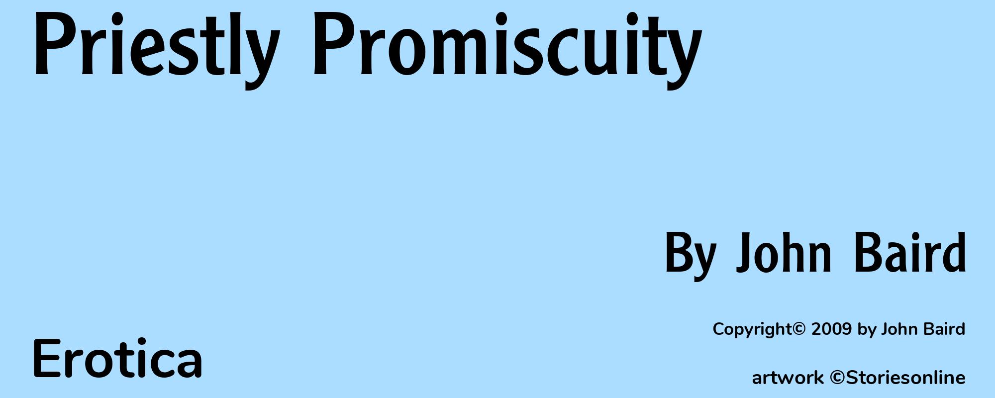 Priestly Promiscuity - Cover
