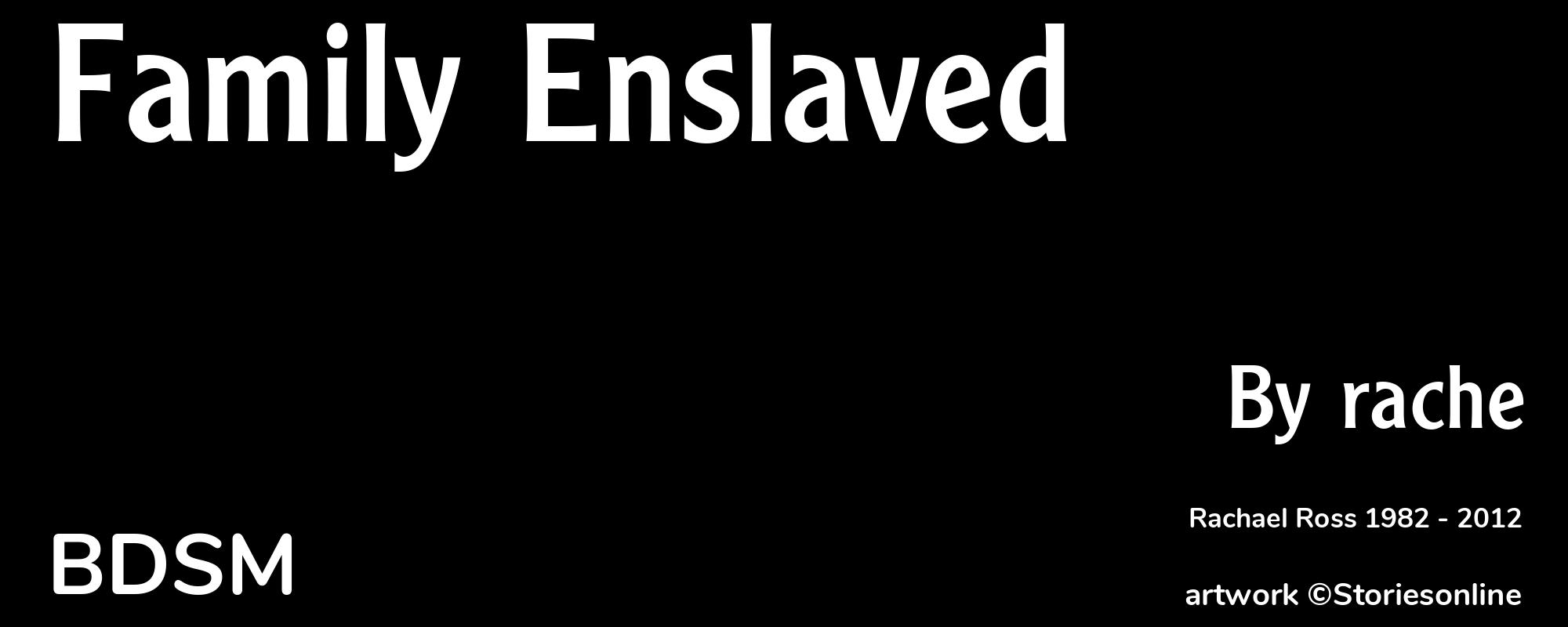 Family Enslaved - Cover