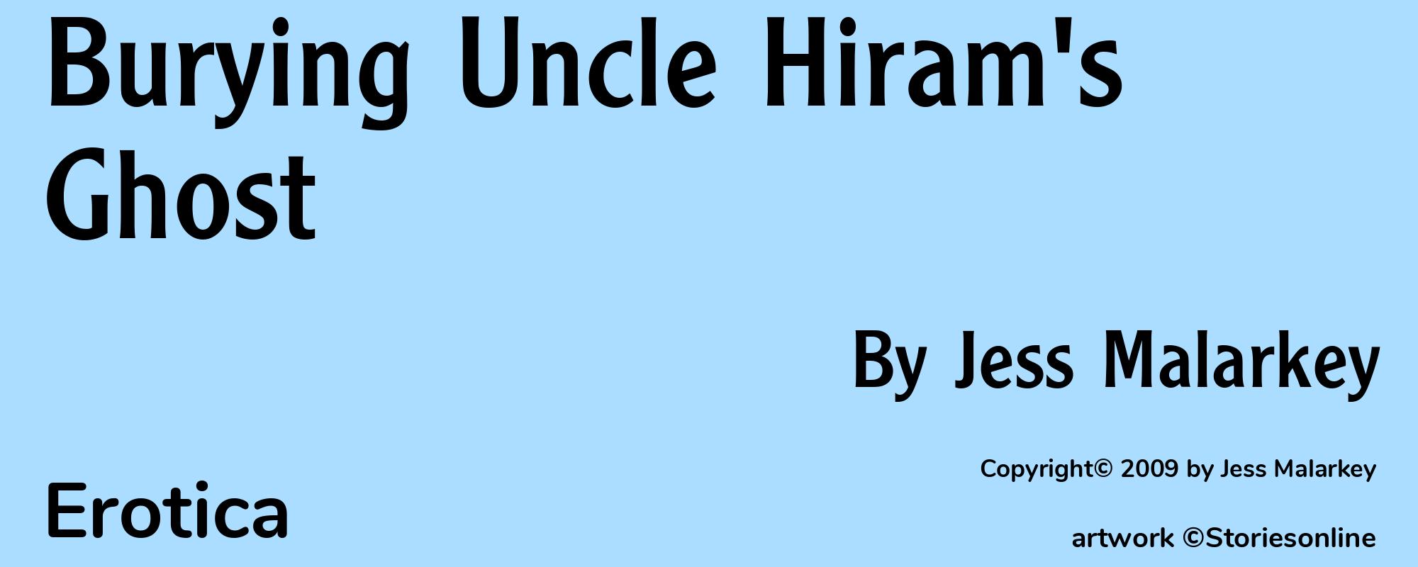Burying Uncle Hiram's Ghost - Cover