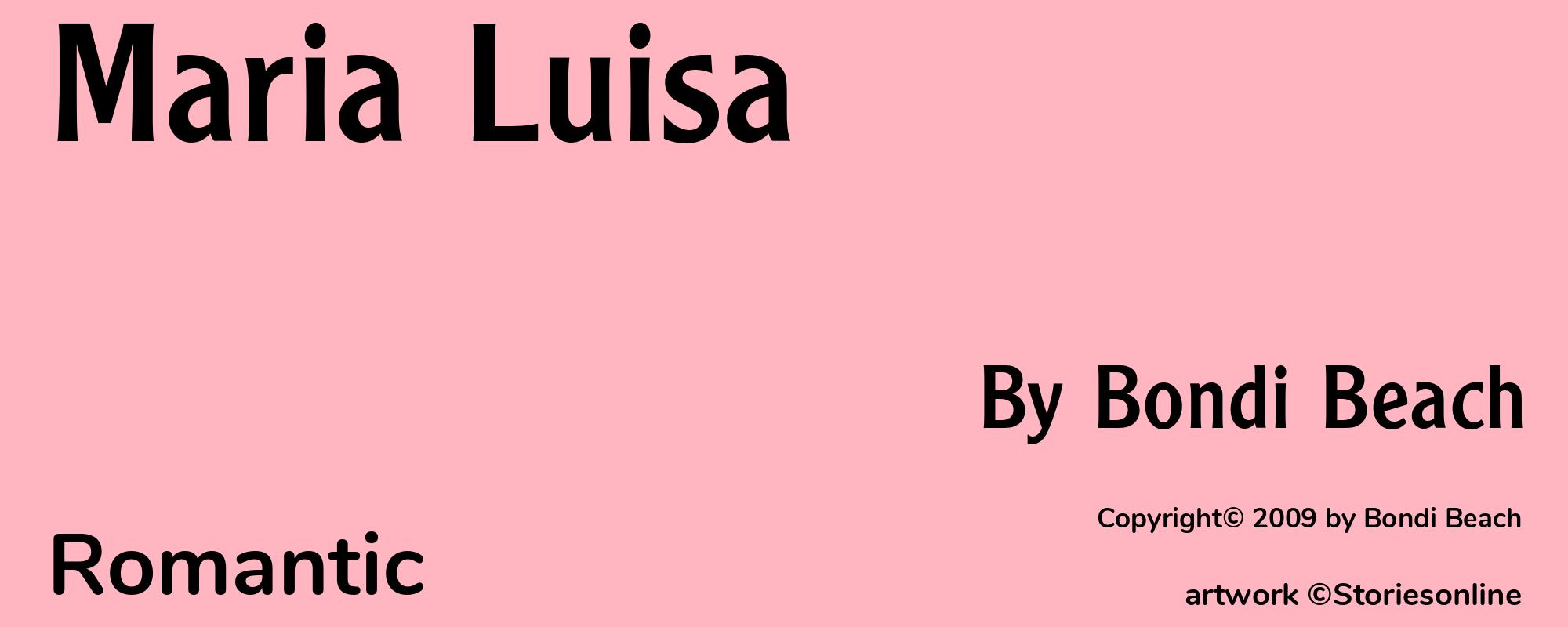 Maria Luisa - Cover