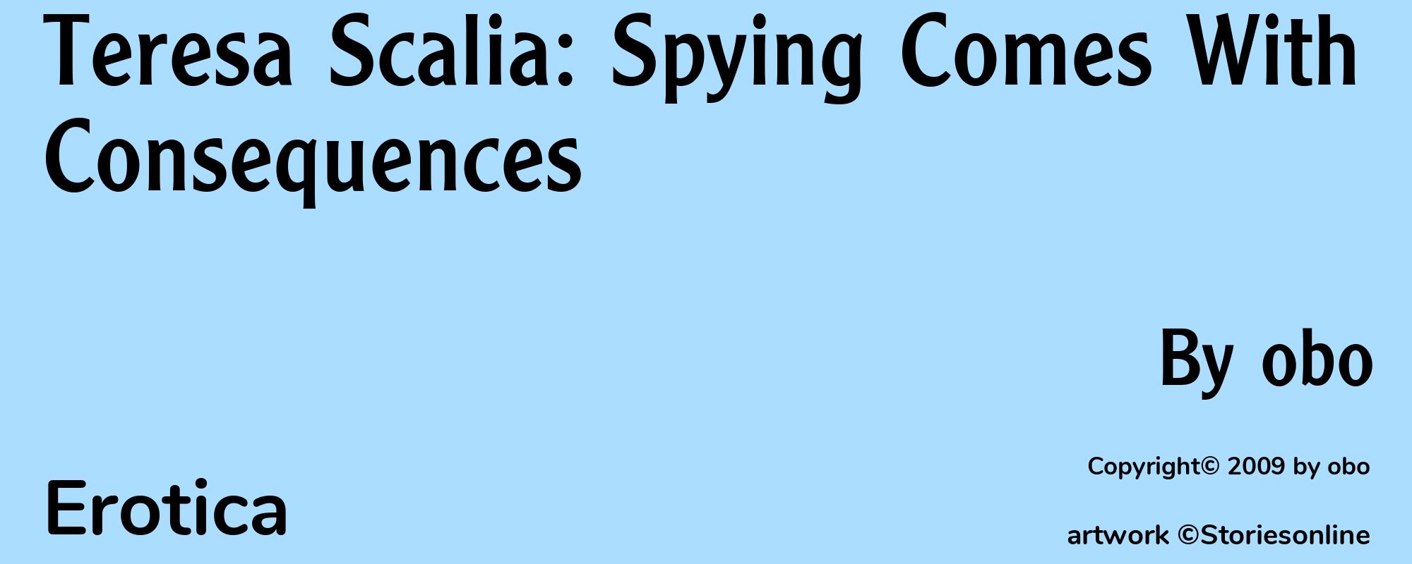 Teresa Scalia: Spying Comes With Consequences - Cover