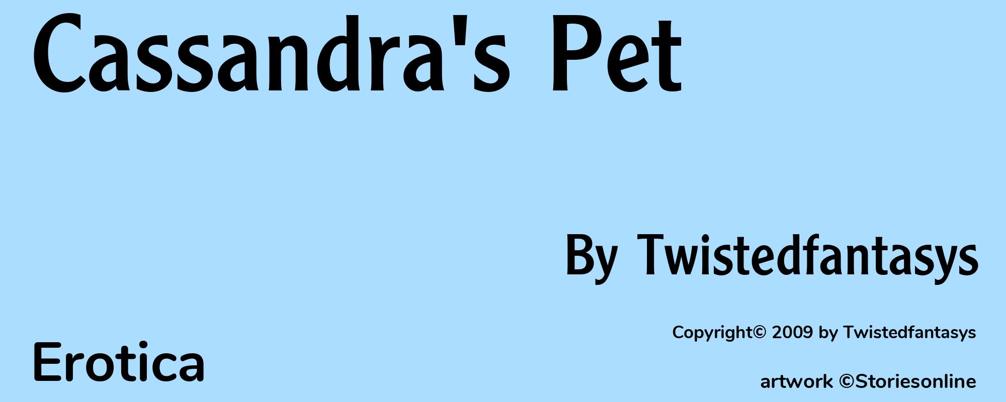 Cassandra's Pet - Cover