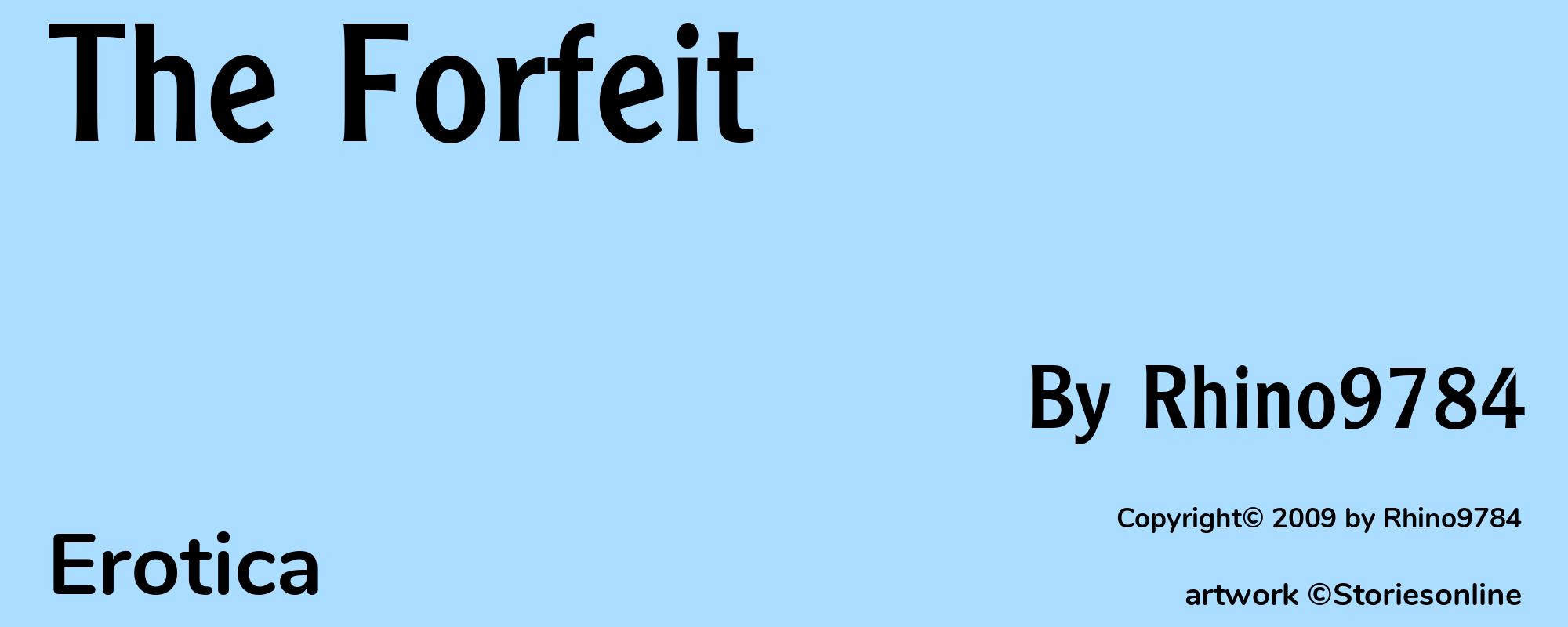 The Forfeit - Cover
